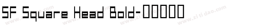 SF Square Head Bold字体转换